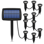 Lot de 10 Spots Solaires LED Encastrés à Piquer – Éclairage Paysager Étanche IPX4 (Phoenix) LUMICONCEPT