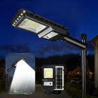 Lampadaire Solaire LED 156 LED avec Capteur de Mouvement – Super Lumineux, Étanche IP65 pour Extérieur (Orion) LUMICONCEPT