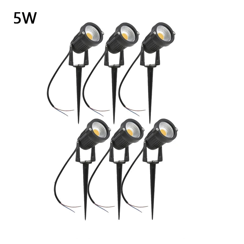 Projecteur LED de Jardin sur Piquet 5W – Étanche IP65, Éclairage Extérieur AC/DC (Orion) LUMICONCEPT