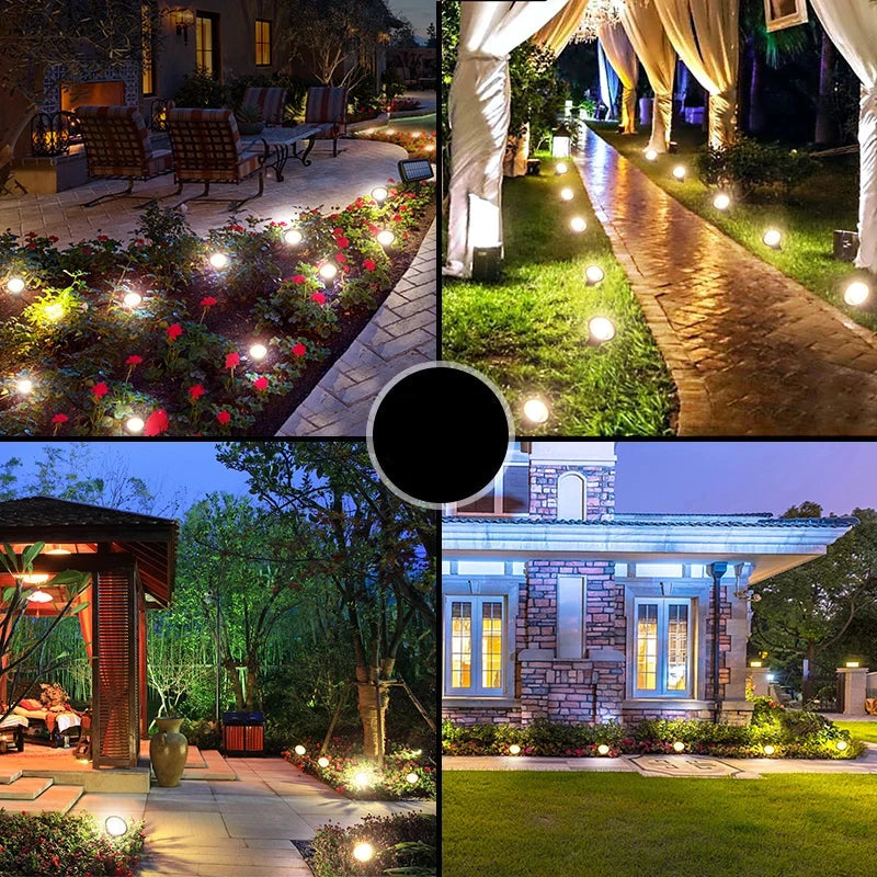 Lot de 10 Spots Solaires LED Encastrés à Piquer – Éclairage Paysager Étanche IPX4 (Phoenix) LUMICONCEPT