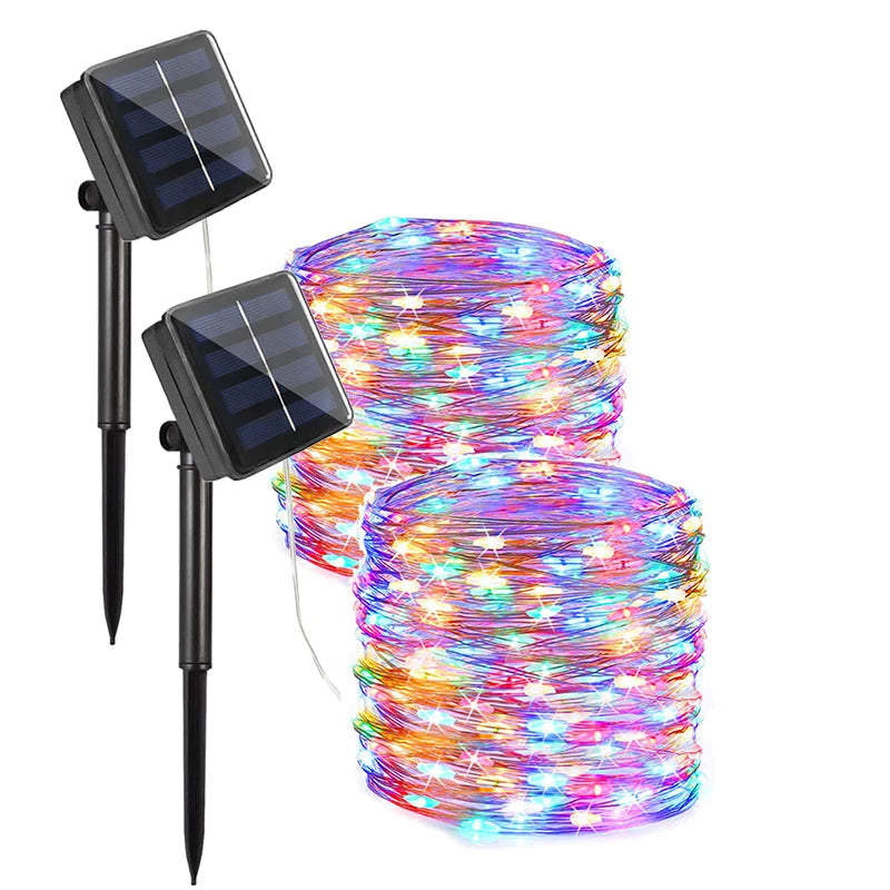 Guirlande Solaire LED Extérieure – Étanche IP65, Décoration Jardin, Terrasse et Fêtes (Phoenix) LUMICONCEPT