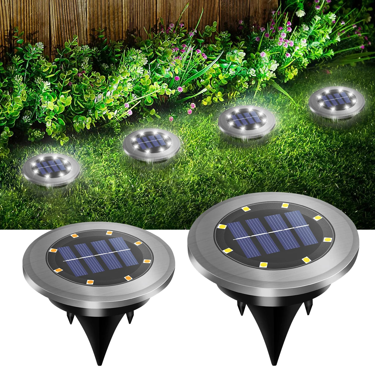 Spot Solaire LED Encastré – Étanche IP65, Éclairage de Jardin et Allée (Andromeda) LUMICONCEPT