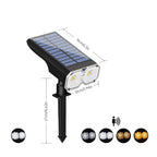 Projecteur Solaire LED RVB & Blanc Chaud – Étanche IP67 avec Charge Solaire & USB (Hydra) LUMICONCEPT