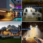 Suspension Solaire LED – Simple ou Double Tête, Télécommande, 5 Modes d’Éclairage, Ultra-Lumineuse 1000 lm, Étanche IP65 (Orion) - LUMICONCEPT