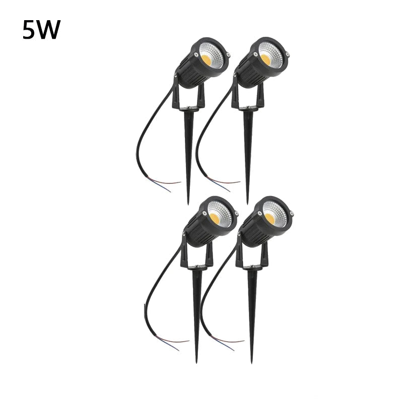 Projecteur LED de Jardin sur Piquet 5W – Étanche IP65, Éclairage Extérieur AC/DC (Orion) LUMICONCEPT