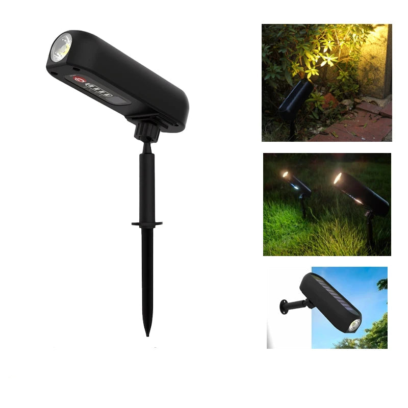 Projecteur Solaire LED avec Rétroéclairage – Étanche IP65, 2 Modes, Installation Murale ou au Sol (Cygnus) LUMICONCEPT