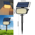 Projecteur Solaire LED 136 LED avec 3 Modes – Éclairage Extérieur Jardin & Allée, Étanche IP65 (Aquila) LUMICONCEPT