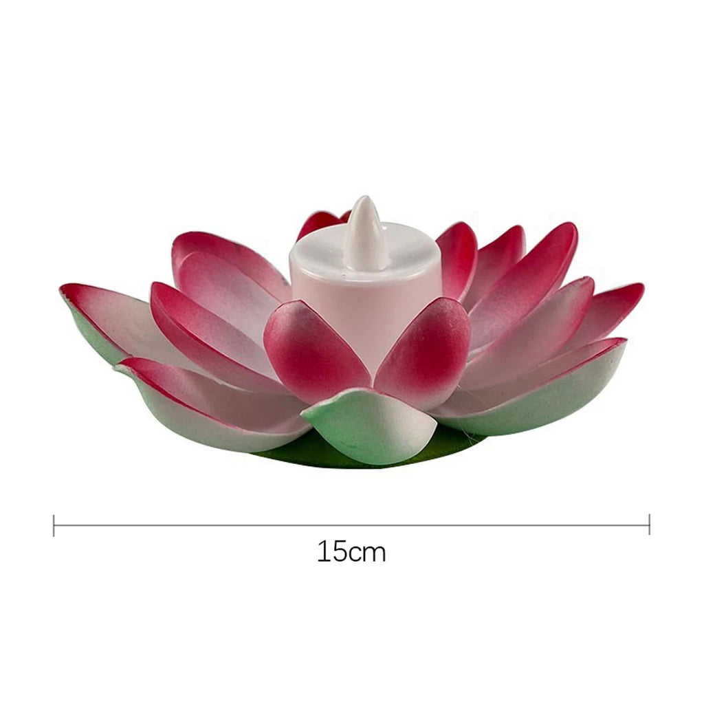 Veilleuse flottante Lotus LED – Double pétale, 7 couleurs, décoration piscine & étang - LUMICONCEPT