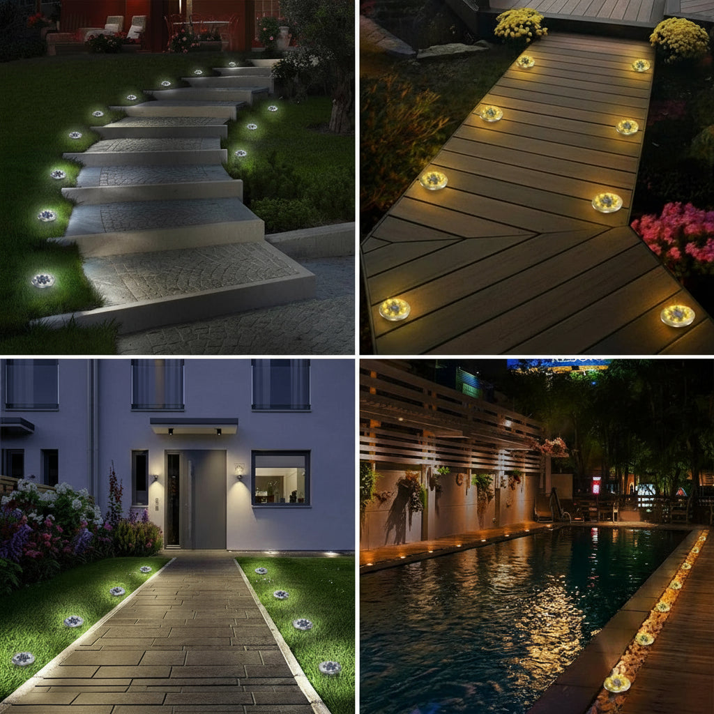 Spot Solaire LED Encastré – Étanche IP65, Éclairage de Jardin et Allée (Andromeda) LUMICONCEPT