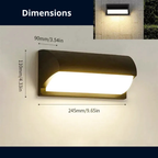 Applique Murale Extérieure LED avec détecteur de mouvement – Étanche IP66 (Altair) - LUMICONCEPT