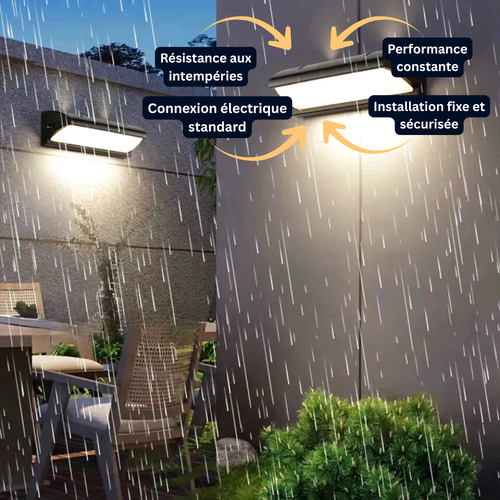 LED exterior wall lamp with motion detector - waterproof IP66 (Altair)