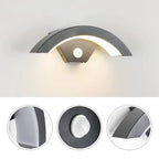 Applique Murale LED Extérieure – Étanche IP65, 24W, Détecteur de Mouvement, Lumière Noire 3000K, Couloir et Jardin (Delphinus) LUMICONCEPT