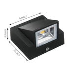 Applique Murale LED Extérieure – Étanche IP65, Aluminium 5W, Balcon, Jardin et Décoration Murale (Draco) LUMICONCEPT