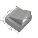 Applique Murale LED Extérieure – Étanche IP65, Aluminium 5W, Balcon, Jardin et Décoration Murale (Draco) LUMICONCEPT