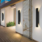 Applique Murale LED Extérieure – Étanche IP65, Bande LED Aluminium, Porche, Cour et Jardin (Auriga) LUMICONCEPT