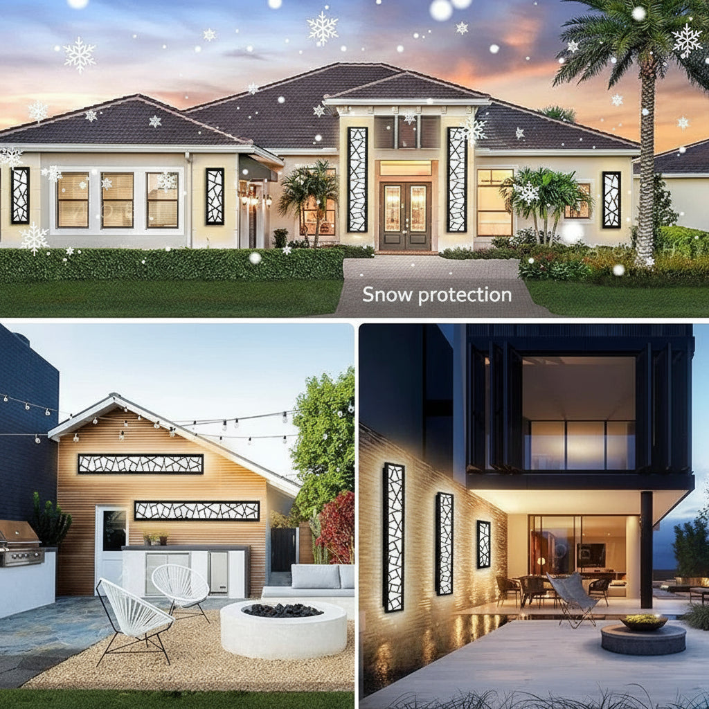 Applique Murale LED Extérieure – Étanche IP65, Grande Lampe Aluminium, Jardin, Villa et Porche (Perseus) LUMICONCEPT