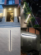 Applique Murale LED Extérieure – Étanche IP65, Longue Lampe pour Couloir, Escalier, Balcon, Entrée et Jardin (Cassiopeia) LUMICONCEPT