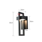 Applique Murale LED Extérieure – Étanche IP65, Style Modern Noir, 10W, Jardin et Porche (Phoenix) LUMICONCEPT