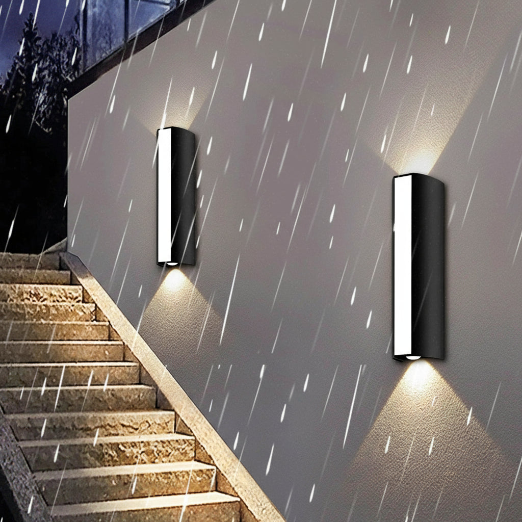 Applique Murale LED Extérieure – Étanche IP66, 10W, Blanc Chaud ou Froid, Décoration Façade Maison (Vega) LUMICONCEPT