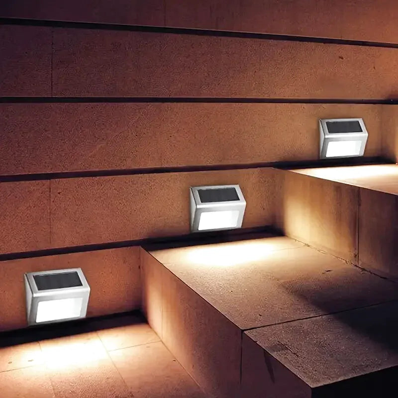 Applique Murale Solaire LED 6 Lumières – Étanche IP65 en Acier Inoxydable pour Escaliers, Jardins et Clôtures (Spica) LUMICONCEPT