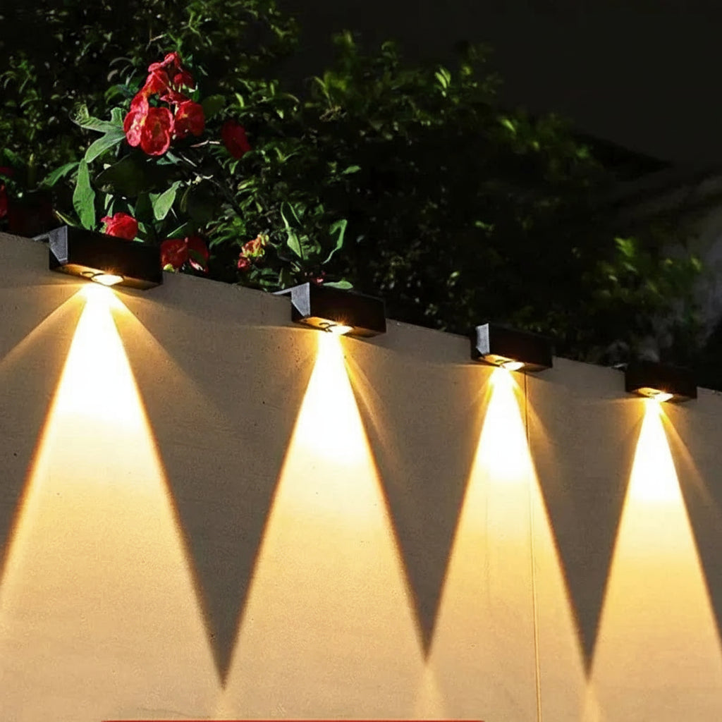 Applique Murale Solaire LED – Étanche IP65, Super Lumineuse et Décorative (Polaris) LUMICONCEPT