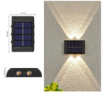 Applique Murale Solaire LED Extérieure – Étanche IP65, Éclairage Haut et Bas, Décoration Jardin et Façade (Cassiopeia) LUMICONCEPT