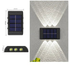 Applique Murale Solaire LED Extérieure – Étanche IP65, Éclairage Haut et Bas, Décoration Jardin et Façade (Cassiopeia) LUMICONCEPT