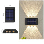 Applique Murale Solaire LED Extérieure – Étanche IP65, Éclairage Haut et Bas, Décoration Jardin et Façade (Cassiopeia) LUMICONCEPT