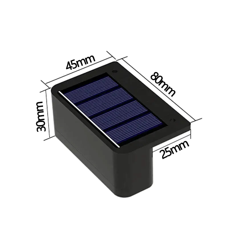Applique Murale Solaire LED Extérieure – Étanche IP65 pour Jardin, Escaliers et Clôtures (Gemini 2) LUMICONCEPT