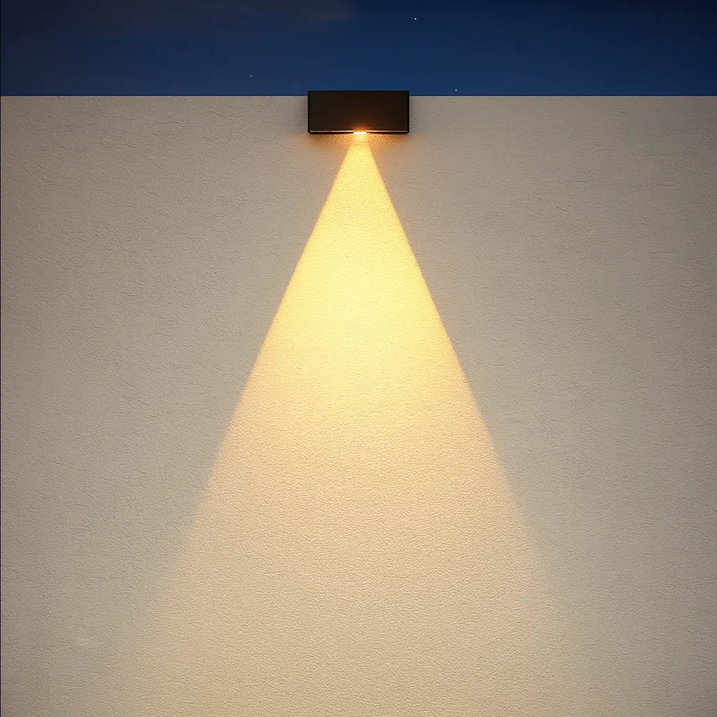 Applique Murale Solaire LED Extérieure – Étanche IP65 pour Jardin, Escaliers et Clôtures (Gemini) LUMICONCEPT