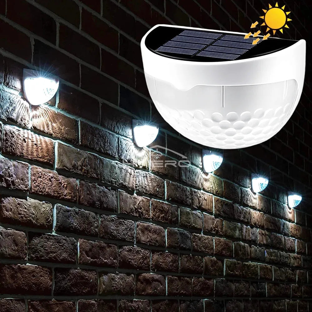 Applique Murale Solaire LED Ondulée – Étanche IP65 pour Clôtures, Jardins et Terrasses (Procyon) LUMICONCEPT