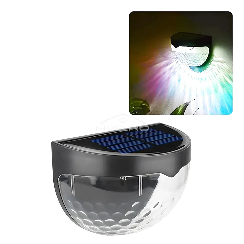 Applique Murale Solaire LED Ondulée – Étanche IP65 pour Clôtures, Jardins et Terrasses (Procyon) LUMICONCEPT