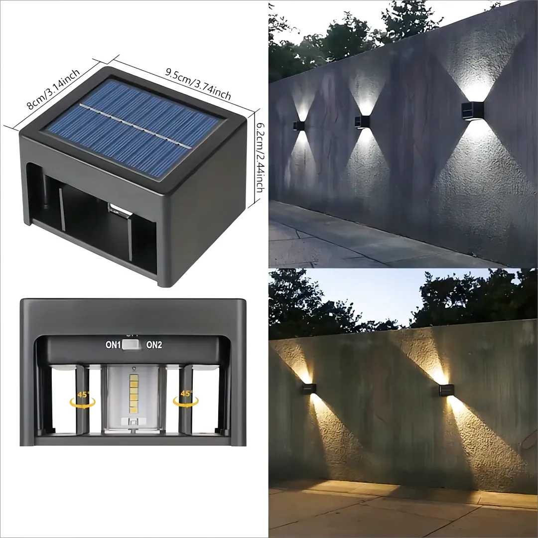 Applique Solaire LED – Étanche IP65 pour Jardin et Allée (Altair) LUMICONCEPT