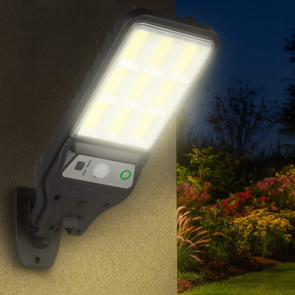 Projecteur Solaire Extérieur 350000LM – Capteur de Mouvement & Télécommande (Capella) LUMICONCEPT