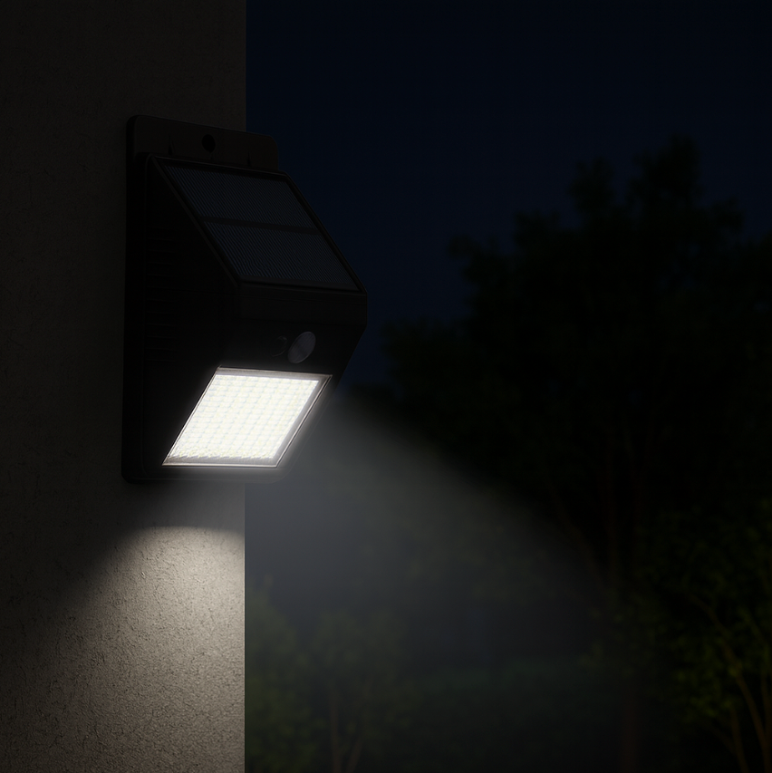 Projecteur Murale Solaire LED 28 LED avec Capteur de Mouvement – 3 Modes, Étanche IP65 (Altair) LUMICONCEPT
