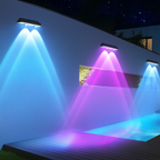 Applique Solaire Améliorée RGB & Blanc Chaud – Étanche IP67 (Carina) LUMICONCEPT