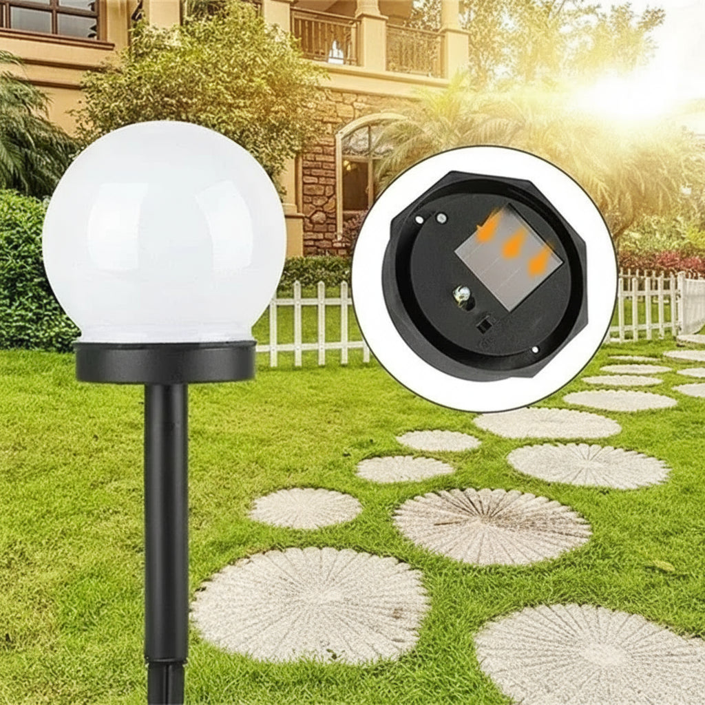 Balise Lampe Solaire LED Extérieure – Ampoule Étanche, Éclairage Jardin et Allée (Orion) LUMICONCEPT