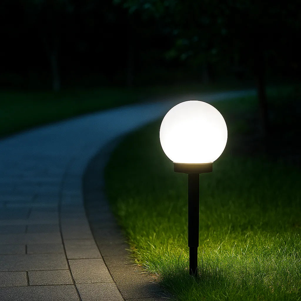 Balise Lampe Solaire LED Extérieure – Ampoule Étanche, Éclairage Jardin et Allée (Orion) LUMICONCEPT
