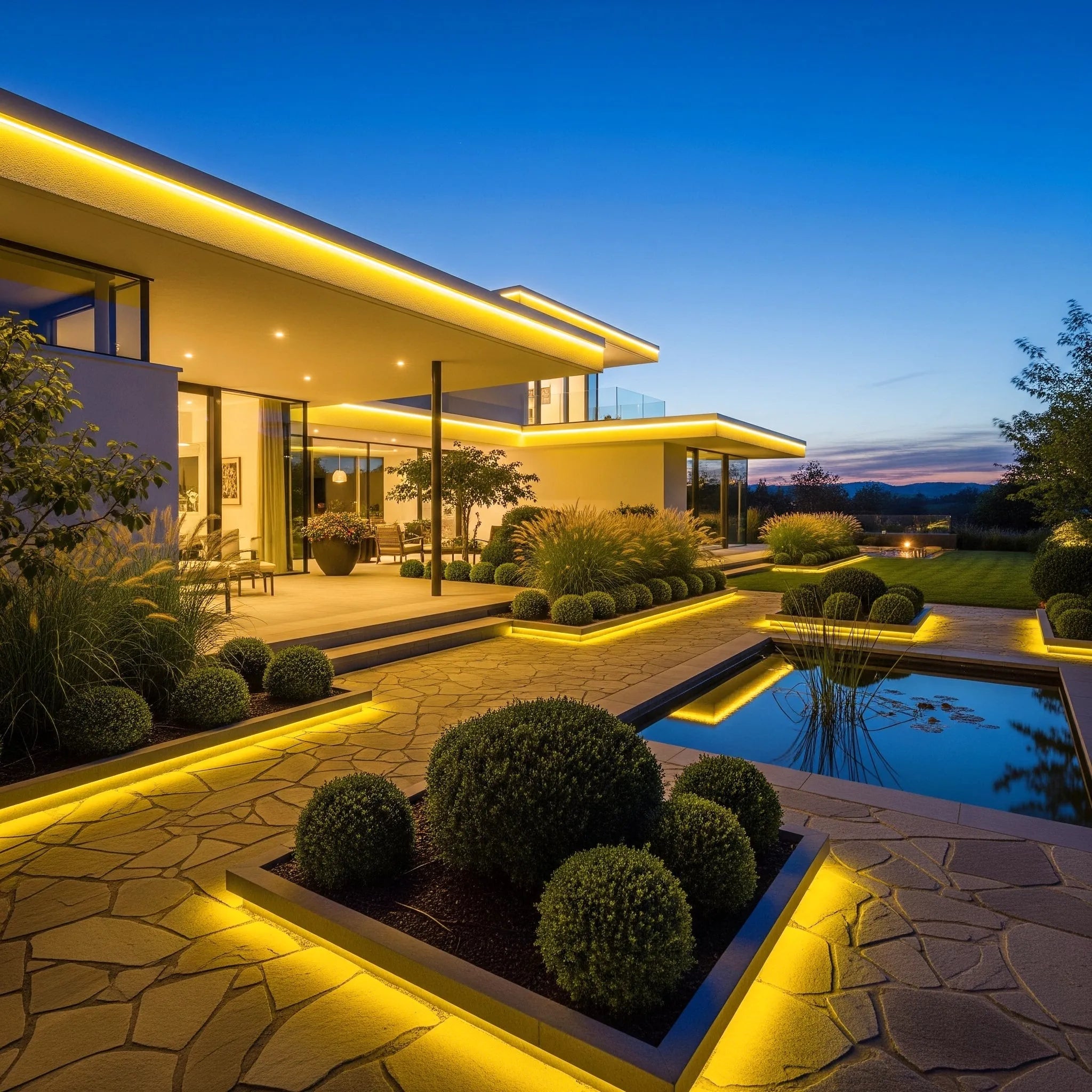 Bande LED COB – 220V, 288 LED/m, Néon Flexible - Étanche IP65 (Andromeda Jaune) LUMICONCEPT