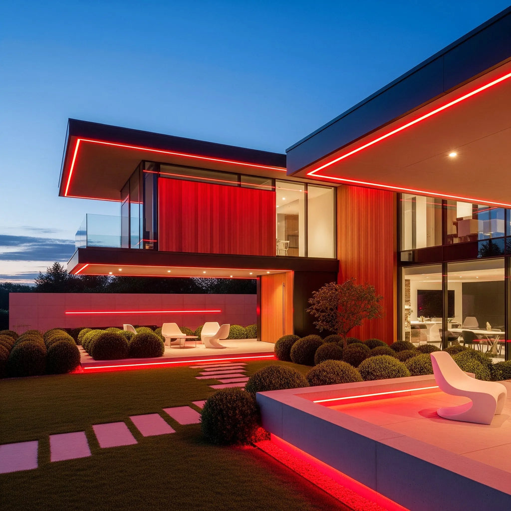 Bande LED COB – 220V, 288 LED/m, Néon Flexible - Étanche IP65 (Andromeda Rouge) LUMICONCEPT