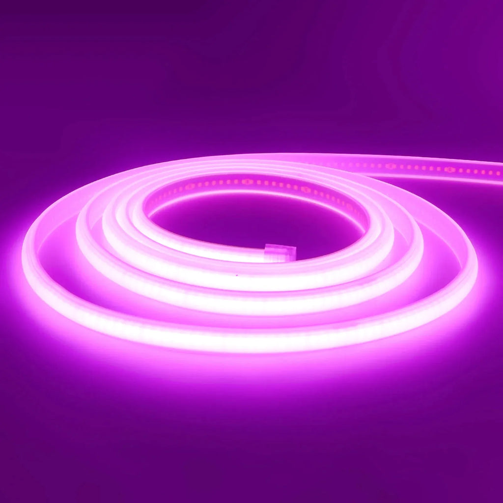 Bande LED COB – 220V, 288 LED/m, Néon Flexible - Étanche IP65 (Andromeda Violet) LUMICONCEPT