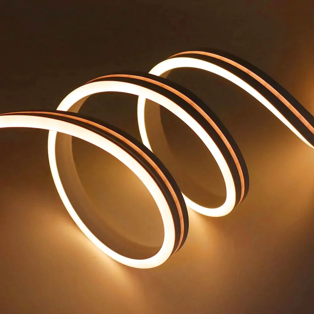 Bande LED Solaire Étanche IP68 – Flexible & Néon Décoratif Extérieur (Andromeda Jaune Or) LUMICONCEPT