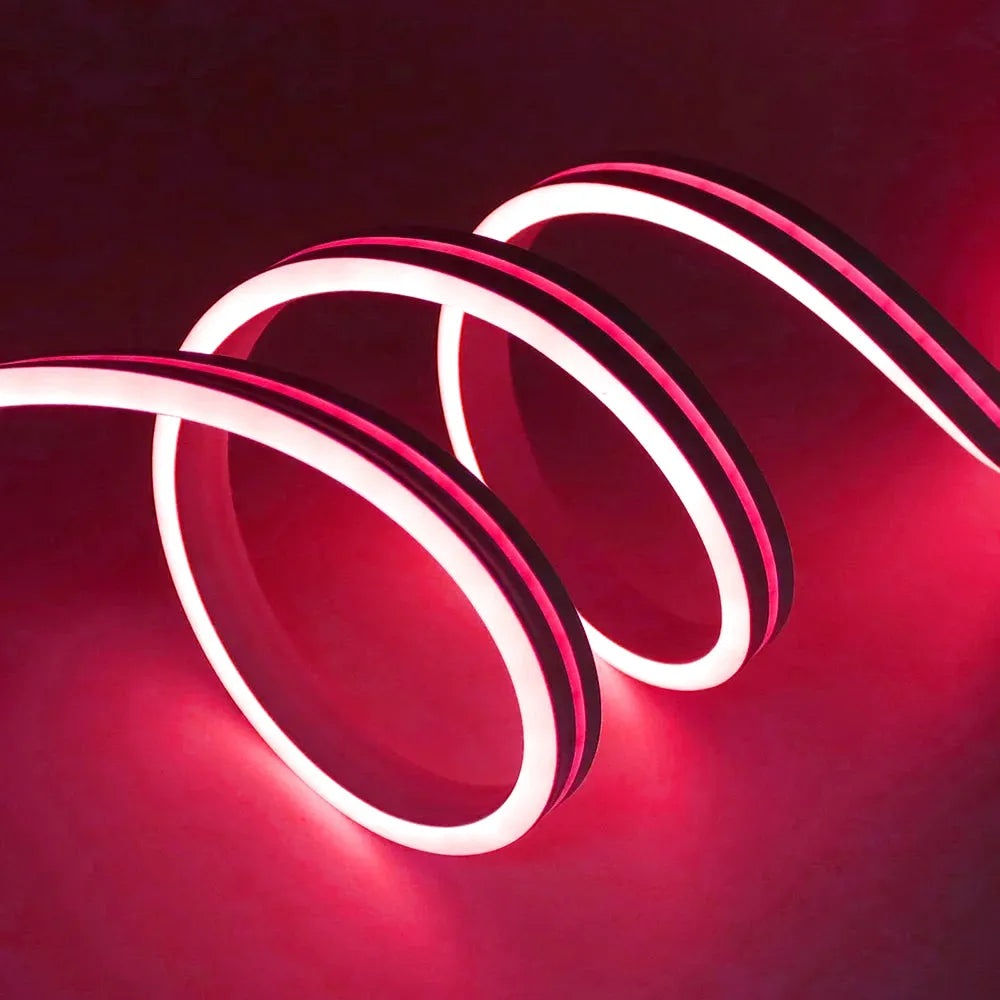 Bande LED Solaire Étanche IP68 – Flexible & Néon Décoratif Extérieur (Andromeda Rouge) LUMICONCEPT