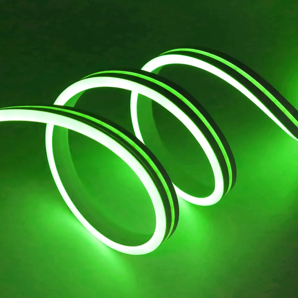 Bande LED Solaire Étanche IP68 – Flexible & Néon Décoratif Extérieur (Andromeda Vert) LUMICONCEPT