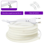 Bande LED COB – 220V, 288 LED/m, Néon Flexible - Étanche IP65 (Rose) - LUMICONCEPT