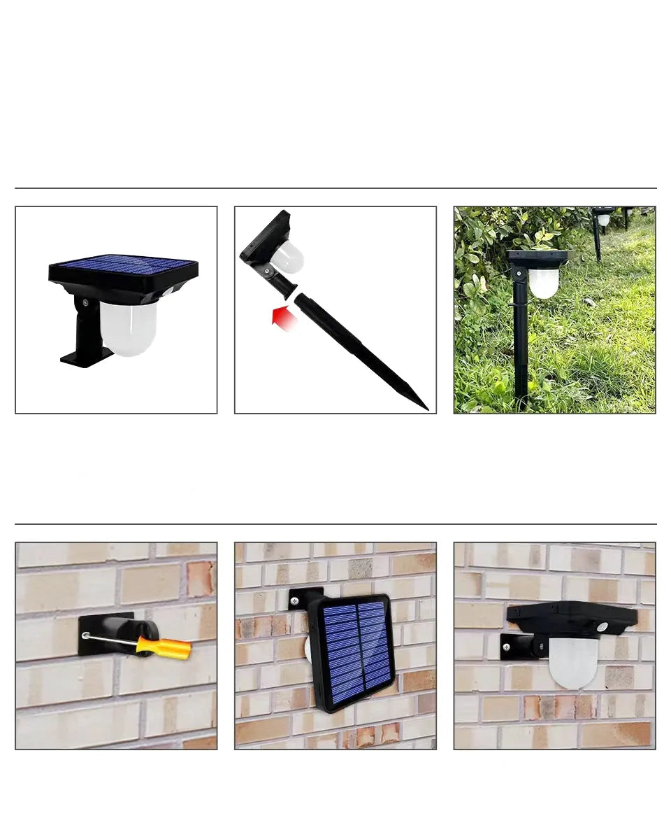 Borne Solaire LED Extérieure avec Capteur PIR – Étanche IP65 (Altair) LUMICONCEPT