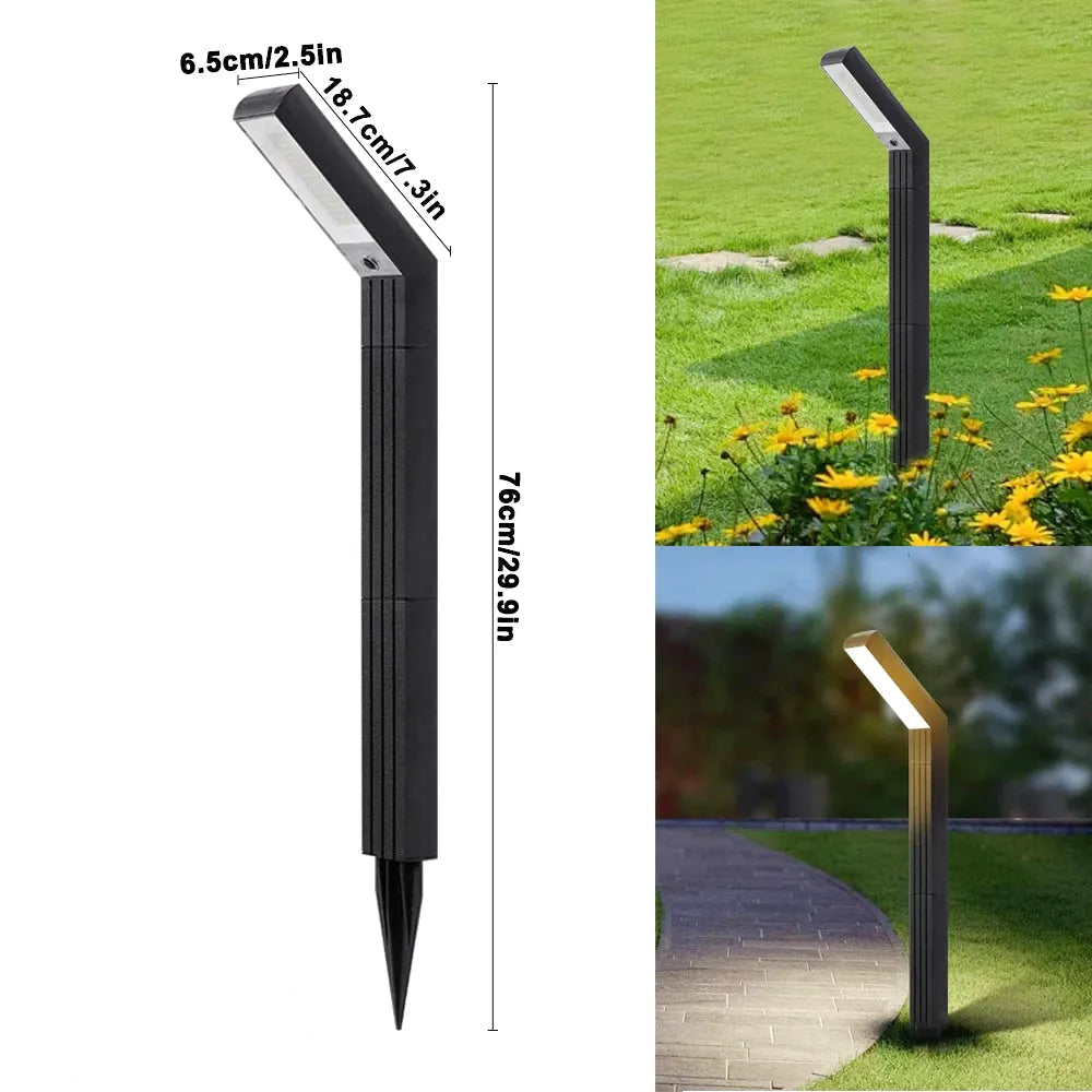 Borne Solaire LED Extérieure – Étanche IP45 - Tête Orientable, 4 Modes, Jardin et Allée (Phoenix) LUMICONCEPT