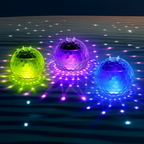 Lampes flottantes solaires LED – Étanches IP68, multicolores pour piscine, étang et jardin - LUMICONCEPT