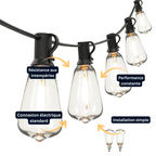 Guirlande Lumineuse LED ST38 Extérieure – Incassable & Étanche (Lyra) - LUMICONCEPT