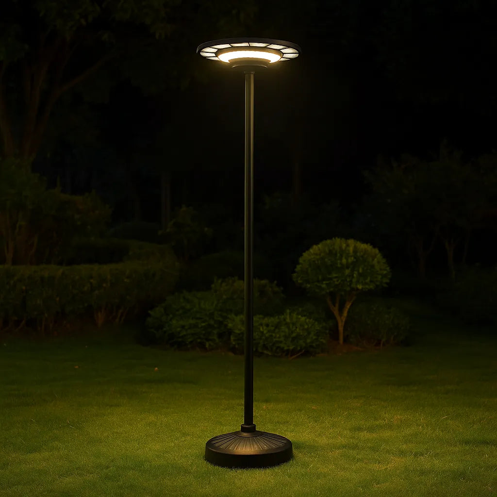 Lampadaire Solaire LED Extérieur – 750 LED, Capteur de Mouvement & Télécommande (Andromeda) LUMICONCEPT